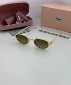 MIU MIU 90 GOLDEN BROWN SHADED