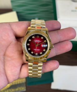 Rolex Date Just 41 Gold Red
