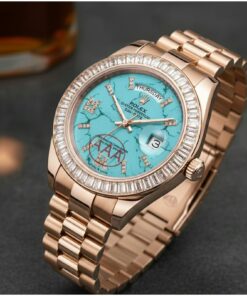 ROLEX OYSTER PERPETUAL DAYTONA DATE DIAMOND GOLD TIFFANYNY (QUARTZ)