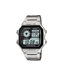 Casio World Time – Silver Stainless Steel Edition (UNISEX)
