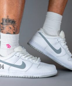 Supreme x Nikee SB Dunk Low White Grey (With OG Box)