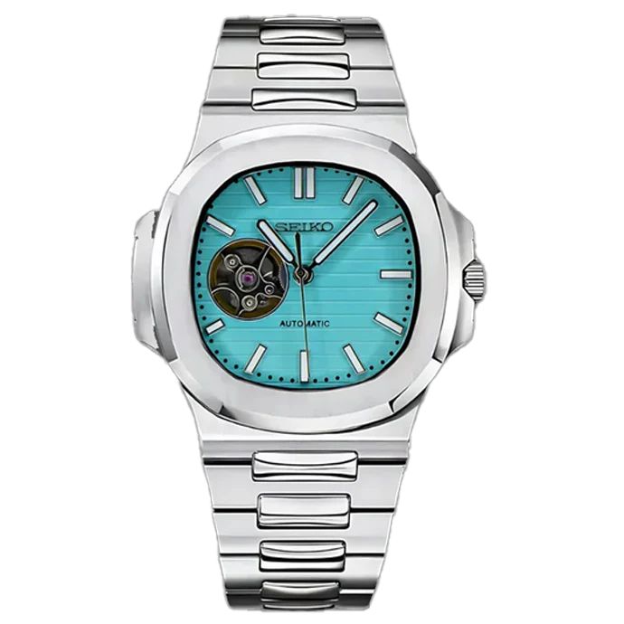 Seiko Automatic Open Heart Mod Watch – Integrated Steel Luxury Edition (Multiple Dial Options) - Image 3