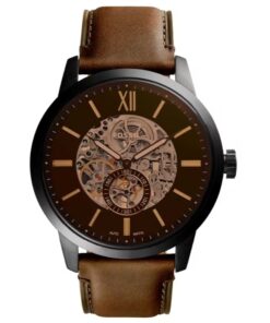 FOSSIL Towns Men Automatic Brown Dial Leather Watch – ME3098