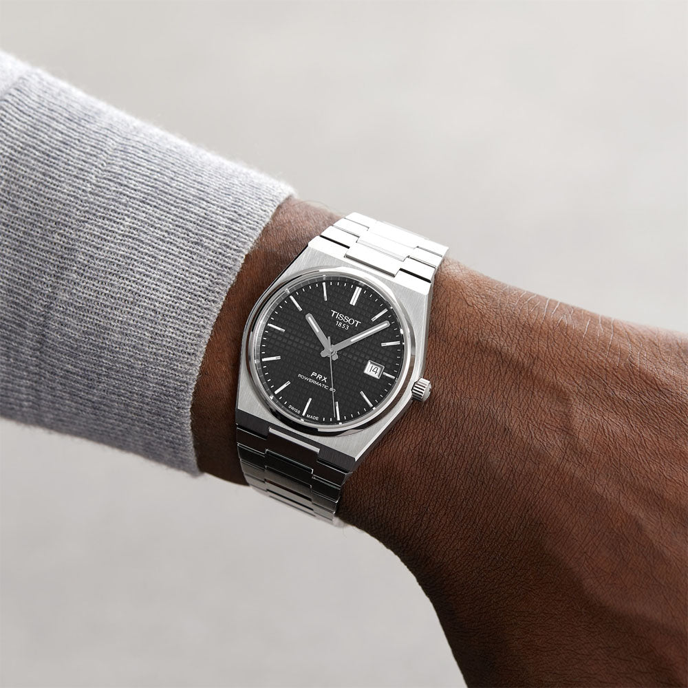 Tissot PRX Powermatic 80 – Black Dial Stainless Steel Watch - Image 7