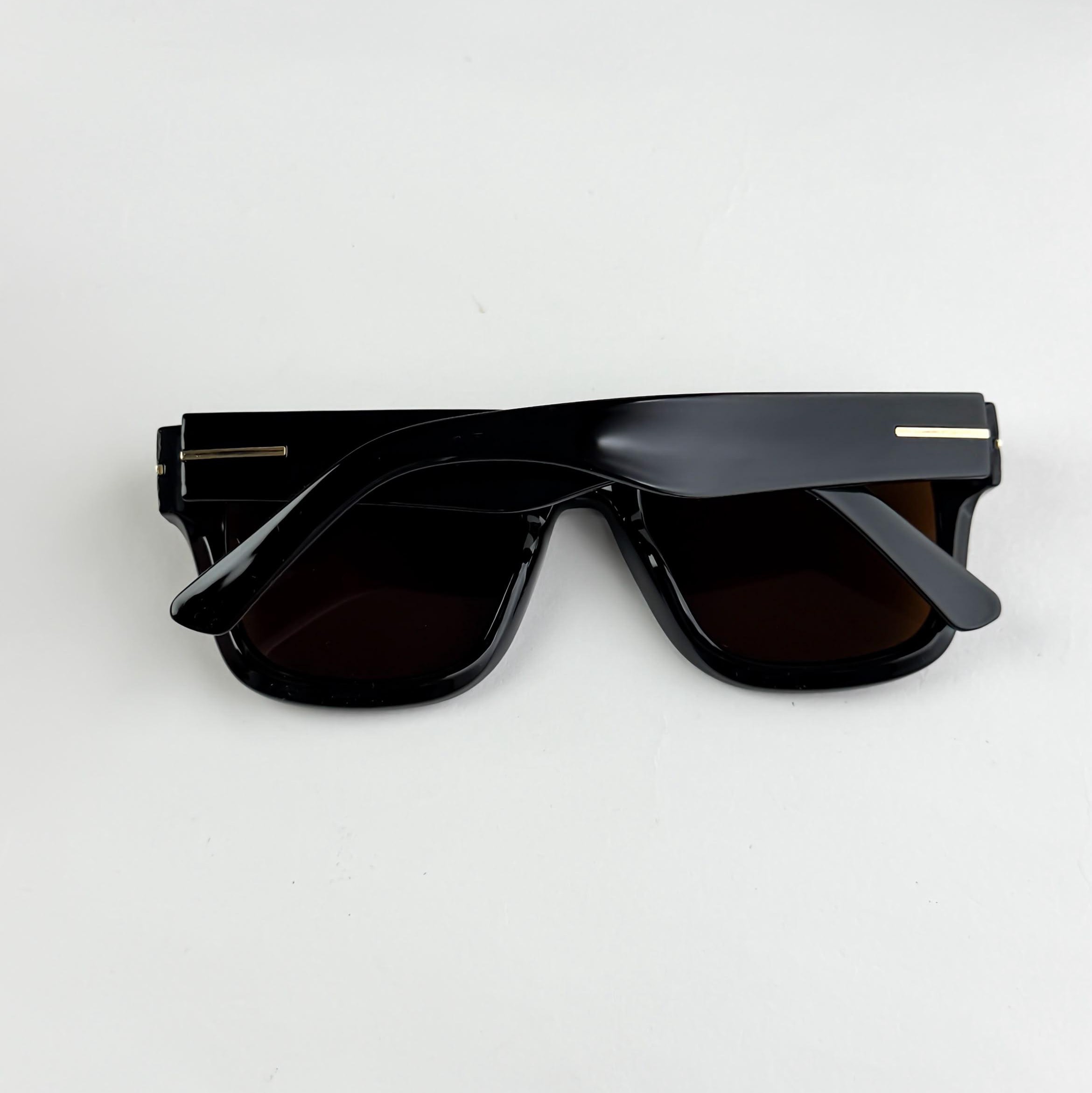 Tom Ford Square Black T Sunglasses – Brown Lens For Men - Image 3