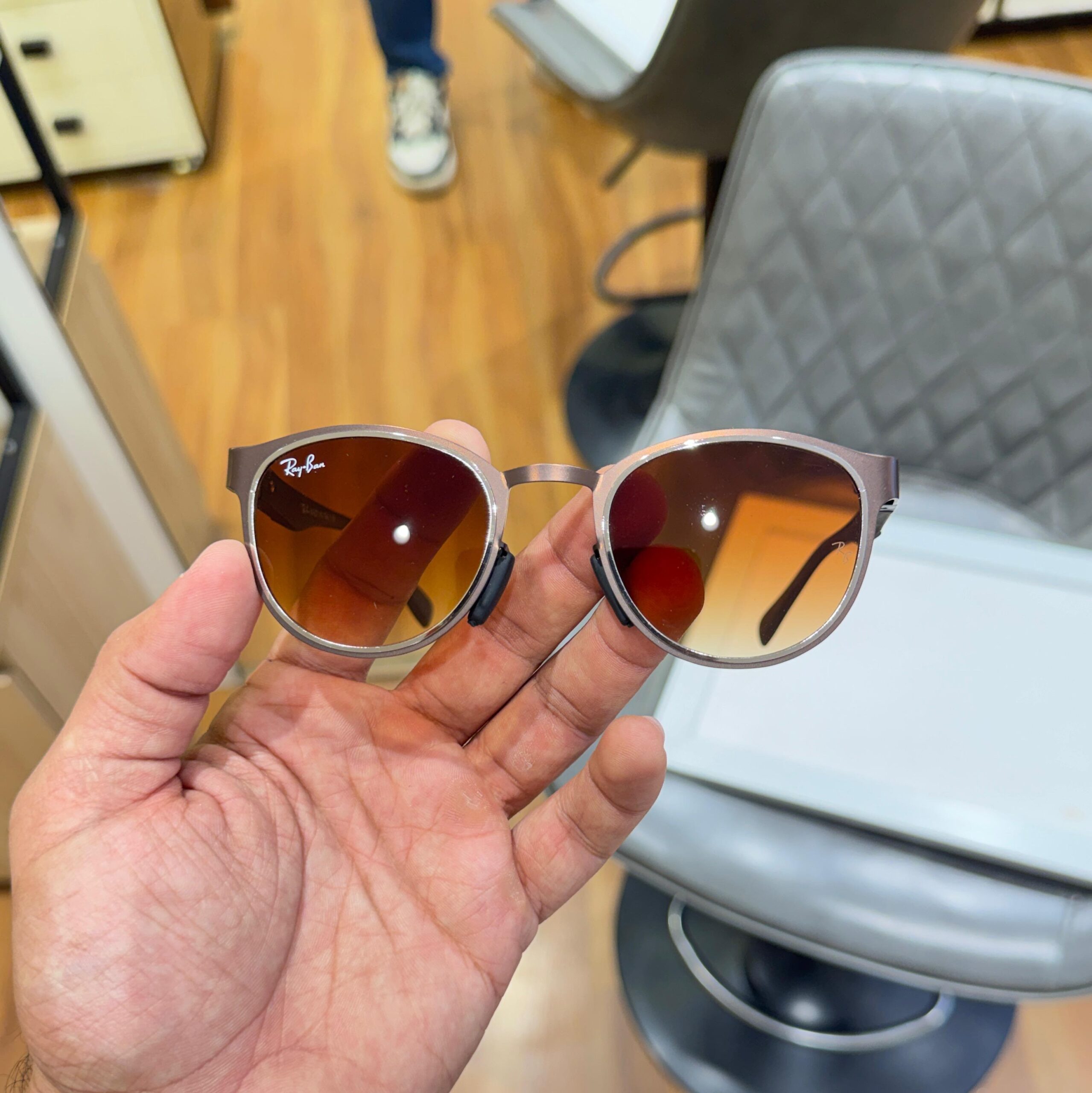 Ray-Ban Heritage Brown Gradient Sunglasses (Model No.2604)