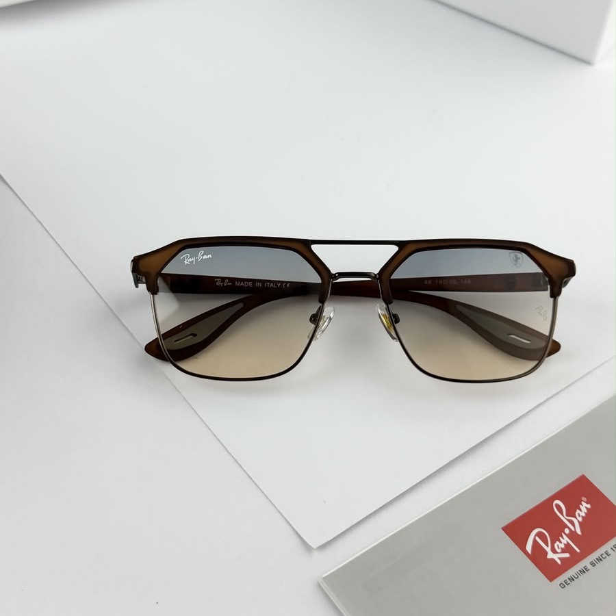 Ray-Ban Brown Sea Green 04 Sunglasses - Image 3