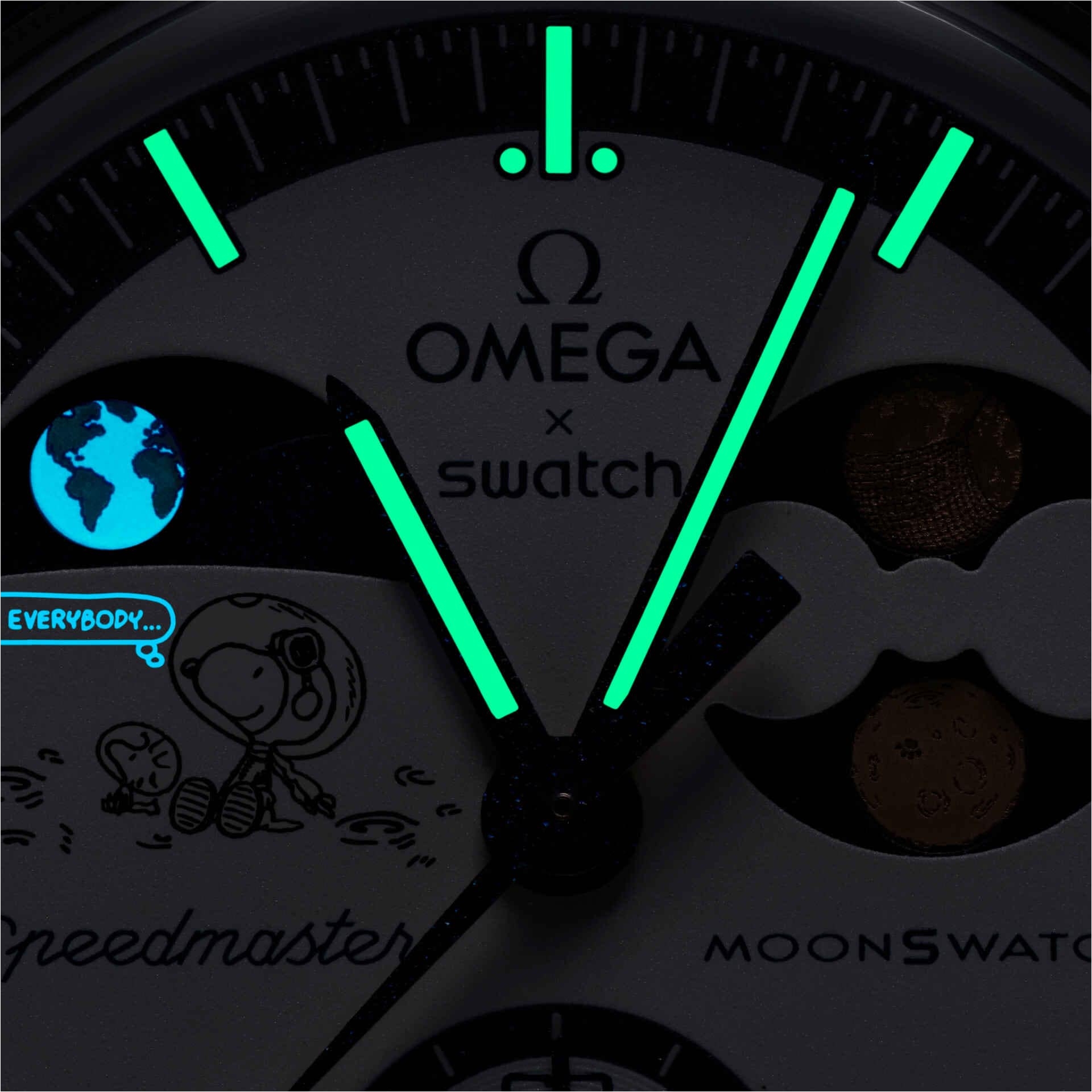 Omega x Swatch Speedmaster MoonSwatch Mission to the Earth phase โ Moon Shine Gold (Blue Snoopy Edition) - Image 6