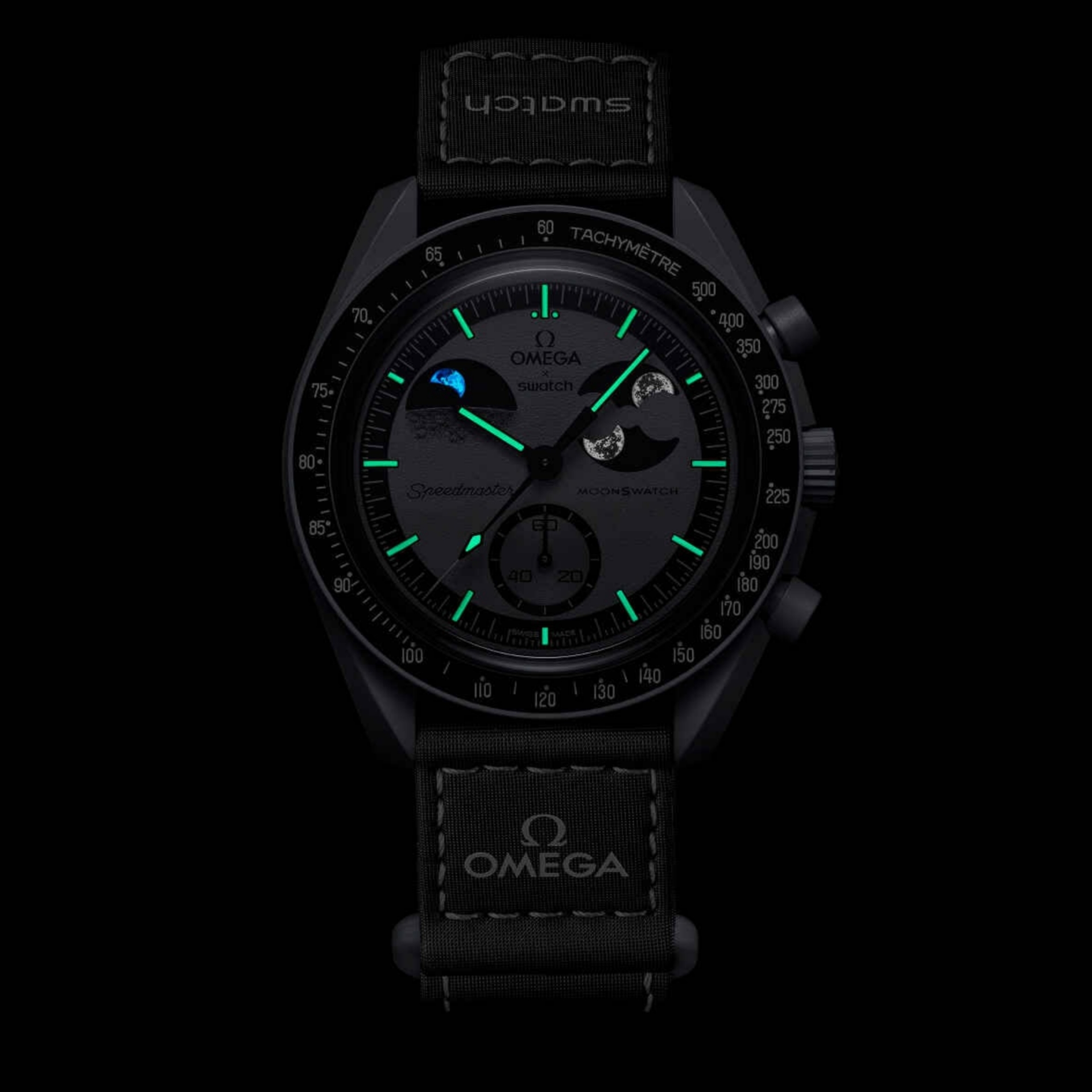 Omega x Swatch Speedmaster MoonSwatch Mission to the Earth phase โ New Moon Snoopy Edition - Image 4