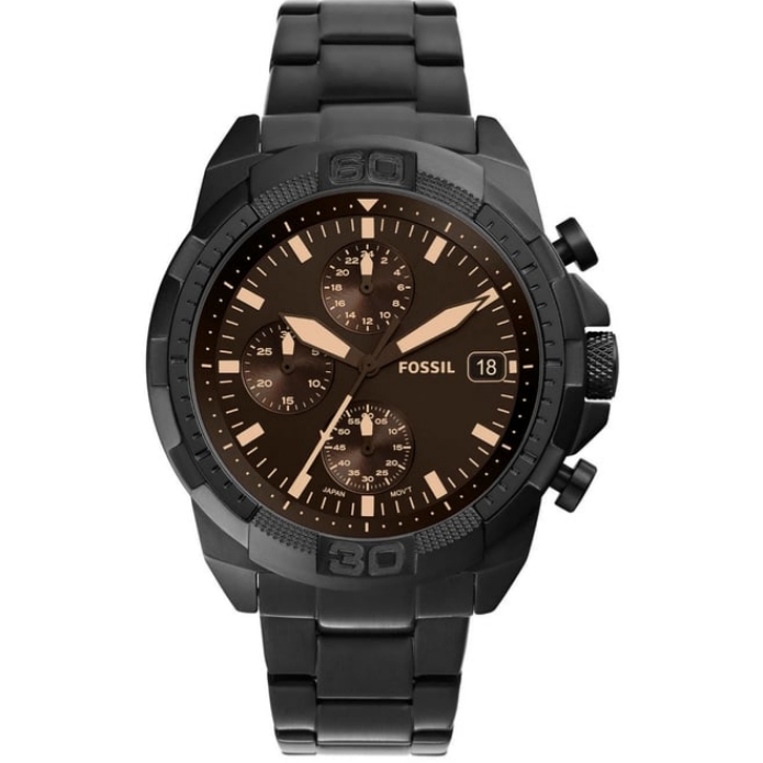 FOSSIL Bronson Chronograph Black Brown Dial Men's Watch – FS5851
