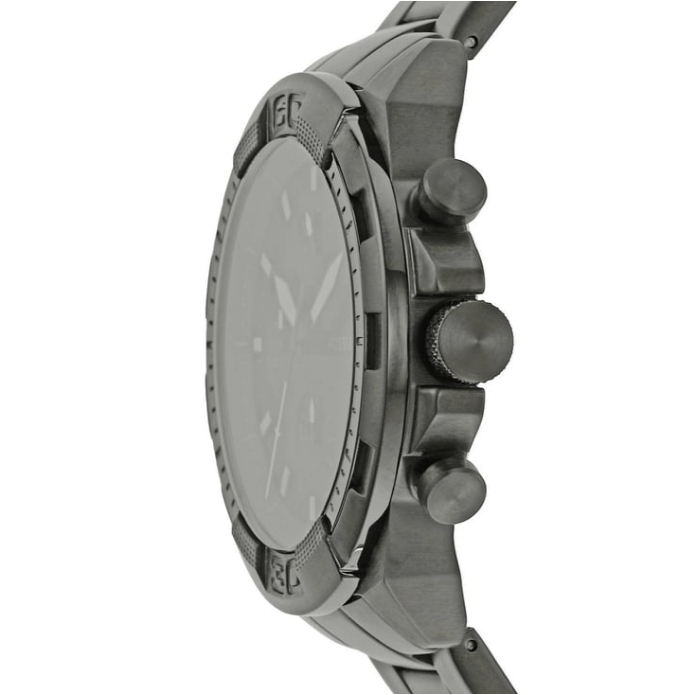 FOSSIL Bronson Chronograph Black Stainless Steel Men's Watch – FS5852 - Image 5